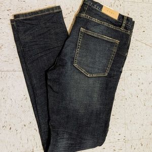 Men mnml Stretch Denim Tapered Jeans